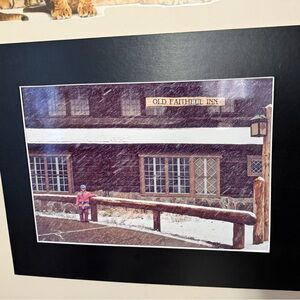Vintage Photograph “Old Faithful Inn Yellowstone” by Edward Warner National Geo